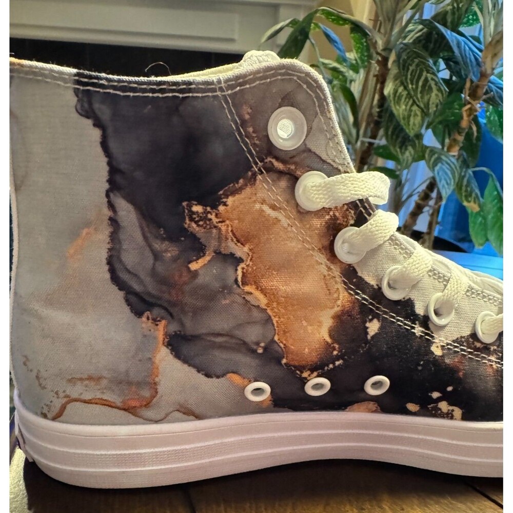 NEW RAAD Shop High-Top Shoes Men 7.5 (Women's 9) Sneakers Multicolor Marble
